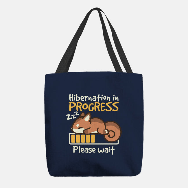 Hibernation In Progress Squirrel-None-Basic Tote-Bag-NemiMakeit