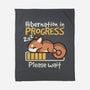 Hibernation In Progress Squirrel-None-Fleece-Blanket-NemiMakeit