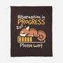 Hibernation In Progress Squirrel-None-Fleece-Blanket-NemiMakeit