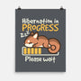 Hibernation In Progress Squirrel-None-Matte-Poster-NemiMakeit