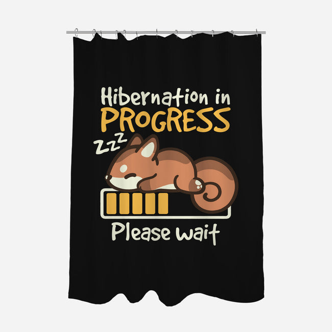 Hibernation In Progress Squirrel-None-Polyester-Shower Curtain-NemiMakeit