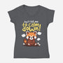 Don't Tell Me To Calm Down-Womens-V-Neck-Tee-NemiMakeit