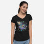 Sushi Animals-Womens-V-Neck-Tee-yumie