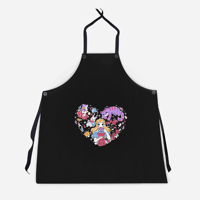 Curiosities And Tea-Unisex-Kitchen-Apron-yumie