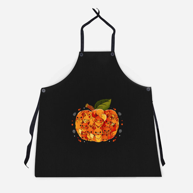 Harvest Of Foxes-Unisex-Kitchen-Apron-Vallina84