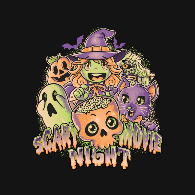 Scary Movie Night-None-Stretched-Canvas-Skullpy