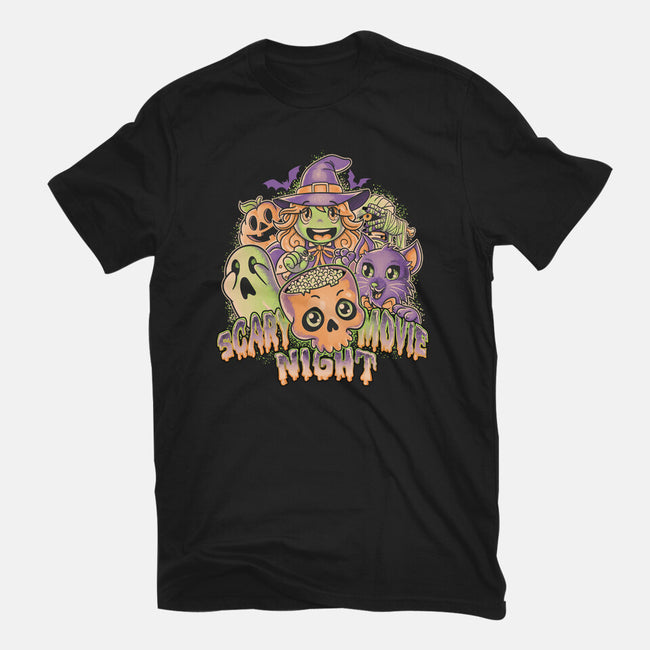 Scary Movie Night-Mens-Premium-Tee-Skullpy