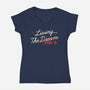 Living The Plan B-Womens-V-Neck-Tee-koalastudio