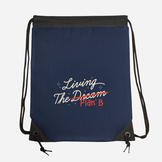 Living The Plan B-None-Drawstring-Bag-koalastudio