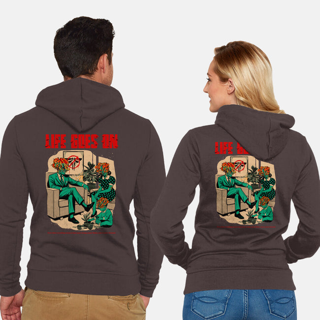 Among The Ruins-Unisex-Zip-Up-Sweatshirt-Hafaell