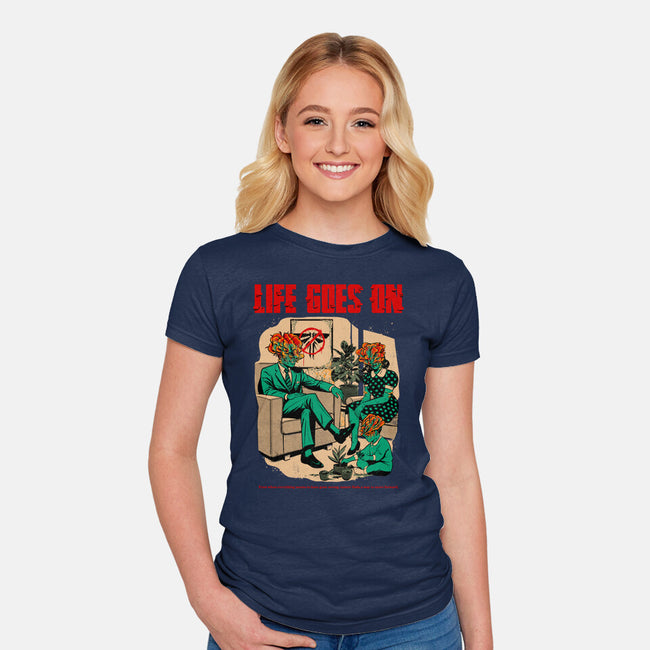 Among The Ruins-Womens-Fitted-Tee-Hafaell