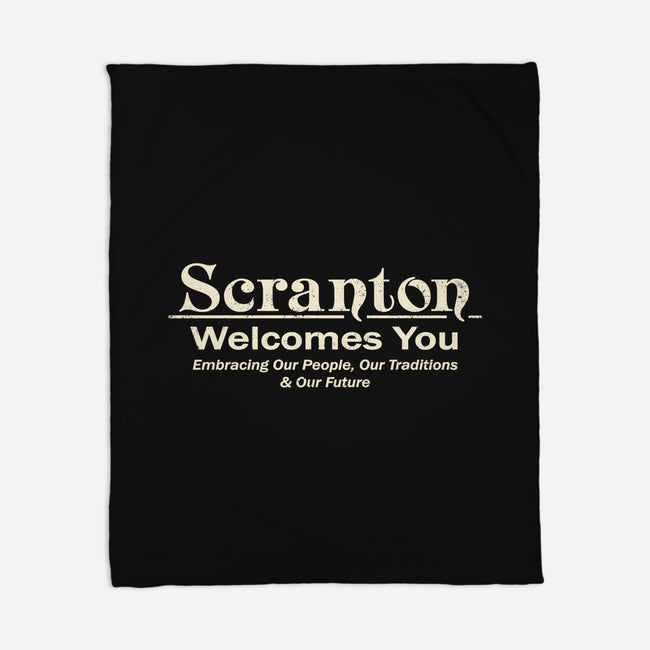 Dunder City-None-Fleece-Blanket-retrodivision