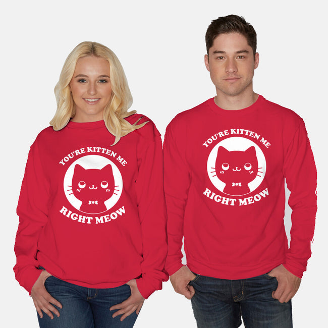 Kitten Me-Unisex-Crew Neck-Sweatshirt-Studio Mootant