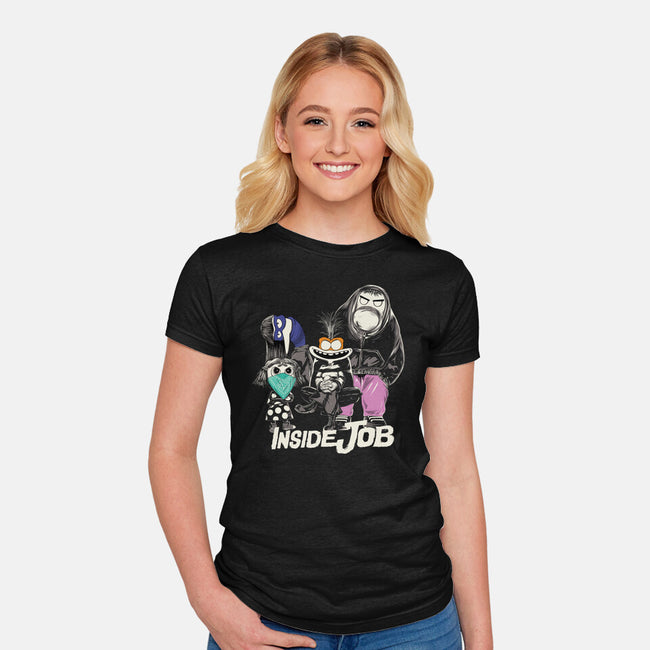 Inside Job-Womens-Fitted-Tee-alfbocreative