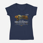 Sam's Bar-Womens-V-Neck-Tee-AlemaArt