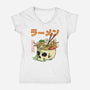 Ramen Forever-Womens-V-Neck-Tee-ilustraziz