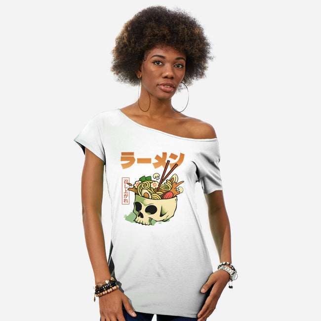 Ramen Forever-Womens-Off Shoulder-Tee-ilustraziz