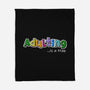 Adulting Is A Trap-None-Fleece-Blanket-NMdesign