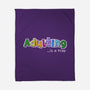 Adulting Is A Trap-None-Fleece-Blanket-NMdesign