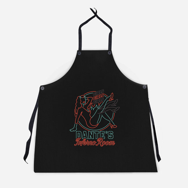 Dante Devil Girl-Unisex-Kitchen-Apron-Studio Mootant