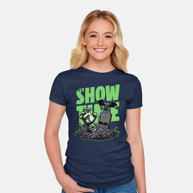 Beetle Graveyard Showtime-Womens-Fitted-Tee-Studio Mootant