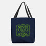 Never Trust Living-None-Basic Tote-Bag-teesgeex