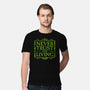 Never Trust Living-Mens-Premium-Tee-teesgeex