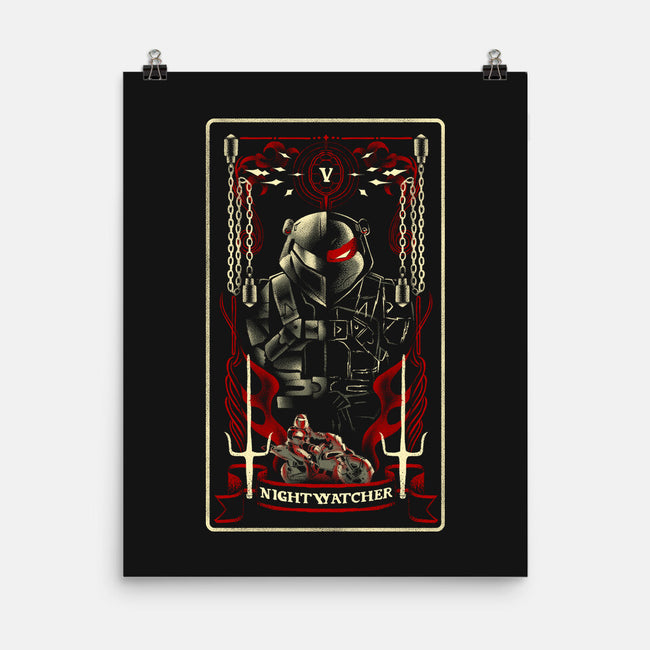 Nightwatcher Tarot Card-None-Matte-Poster-naomori