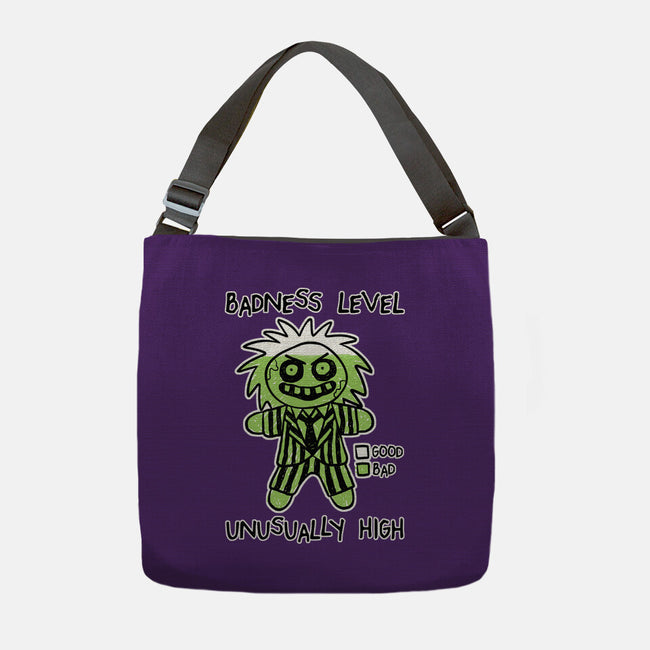 BJ Badness level-None-Adjustable Tote-Bag-paulagarcia