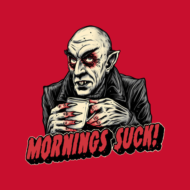 Mornings Are Sucky-None-Drawstring-Bag-glitchygorilla