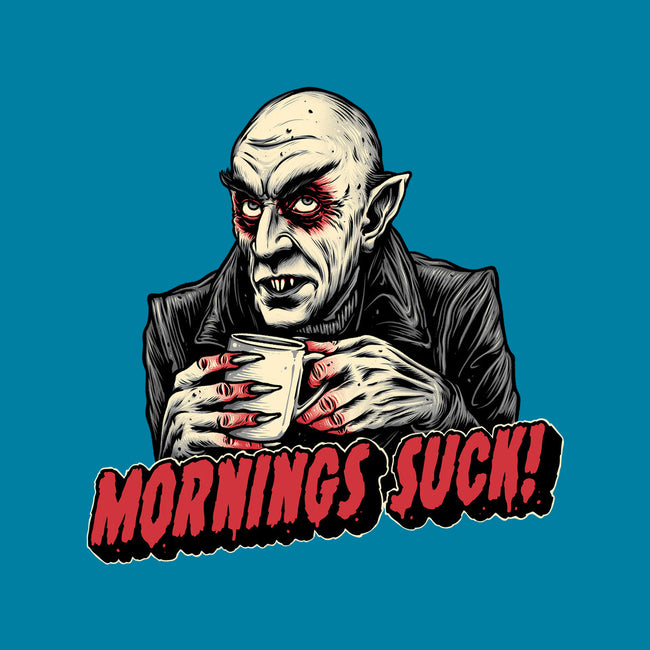 Mornings Are Sucky-Womens-Basic-Tee-glitchygorilla