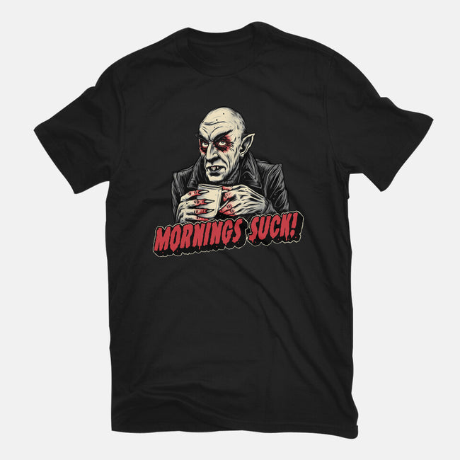 Mornings Are Sucky-Unisex-Basic-Tee-glitchygorilla