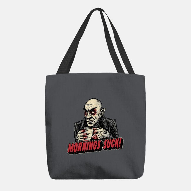 Mornings Are Sucky-None-Basic Tote-Bag-glitchygorilla