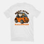 Spooky Beagle Car-Womens-Fitted-Tee-Studio Mootant