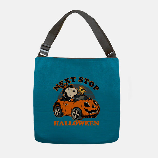 Spooky Beagle Car-None-Adjustable Tote-Bag-Studio Mootant