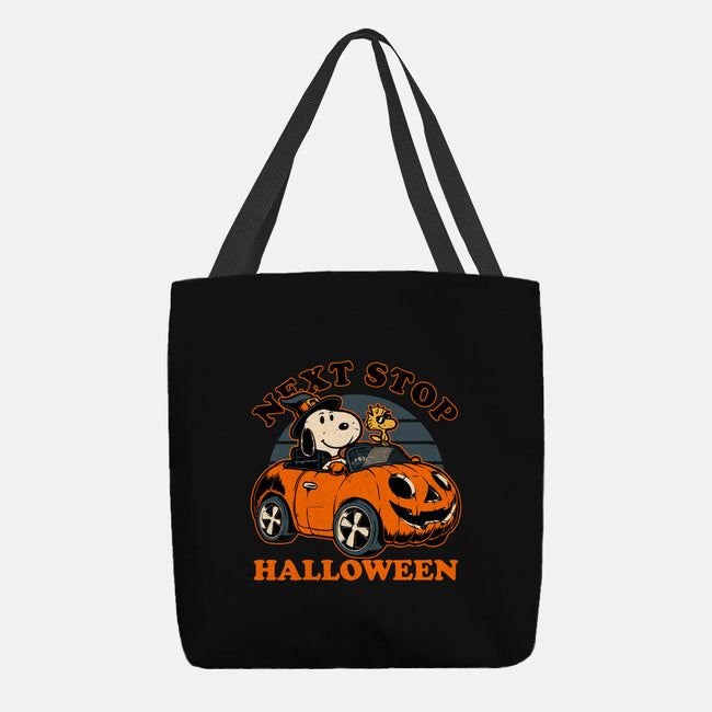 Spooky Beagle Car-None-Basic Tote-Bag-Studio Mootant