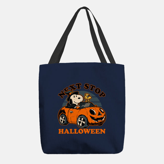 Spooky Beagle Car-None-Basic Tote-Bag-Studio Mootant