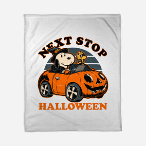 Spooky Beagle Car-None-Fleece-Blanket-Studio Mootant