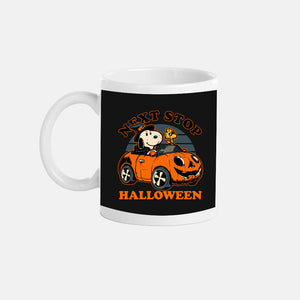 Spooky Beagle Car-None-Mug-Drinkware-Studio Mootant