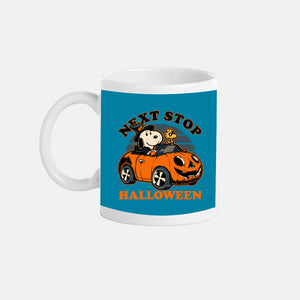 Spooky Beagle Car-None-Mug-Drinkware-Studio Mootant