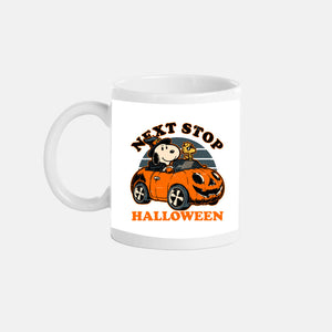 Spooky Beagle Car-None-Mug-Drinkware-Studio Mootant