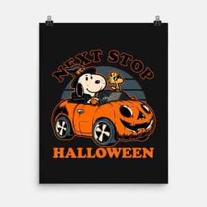 Spooky Beagle Car-None-Matte-Poster-Studio Mootant