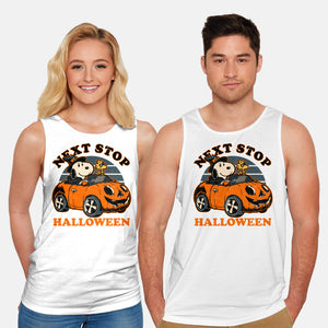 Spooky Beagle Car-Unisex-Basic-Tank-Studio Mootant