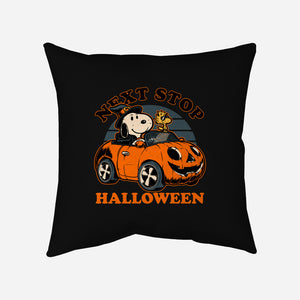 Spooky Beagle Car-None-Removable Cover w Insert-Throw Pillow-Studio Mootant