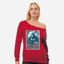 Welcome To Skull Island-Womens-Off Shoulder-Sweatshirt-kharmazero