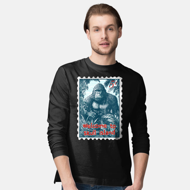 Welcome To Skull Island-Mens-Long Sleeved-Tee-kharmazero