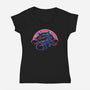 Little Xeno-Womens-V-Neck-Tee-rmatix