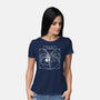 Alien Pentagram-Womens-Basic-Tee-daobiwan