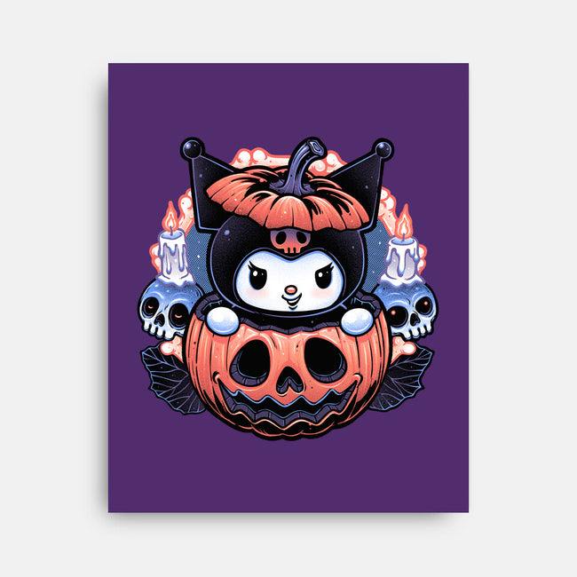 Cute Little Pumpkin-None-Stretched-Canvas-glitchygorilla