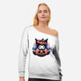 Cute Little Pumpkin-Womens-Off Shoulder-Sweatshirt-glitchygorilla